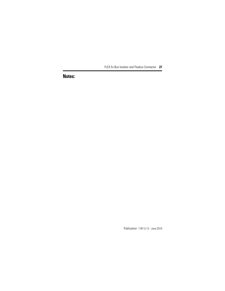 Rockwell Automation 1797-CEC FLEX Ex Bus Isolator and Flexbus Connector User Manual | Page 27 / 28