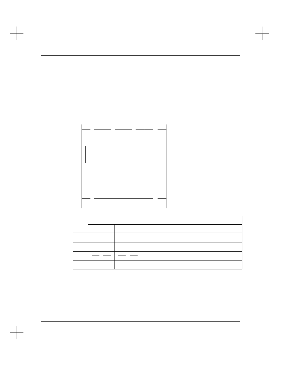 A four-rung ladder program | Rockwell Automation 9323-S5500D A.I. SERIES MICROLOGIX 1000 AND PLC-500 SOFTW User Manual | Page 115 / 547