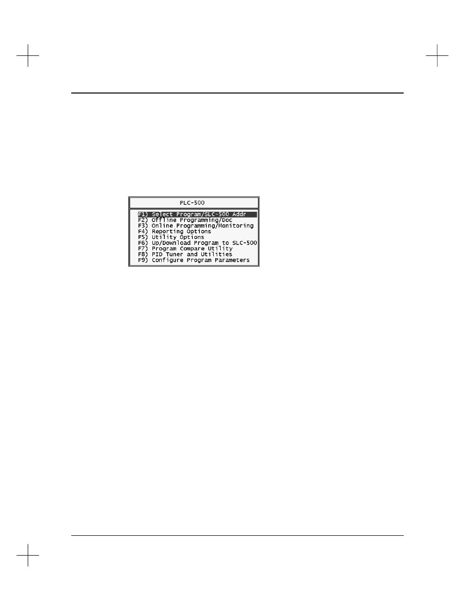 Selecting menu options | Rockwell Automation 9323-S5500D A.I. SERIES MICROLOGIX 1000 AND PLC-500 SOFTW User Manual | Page 20 / 547