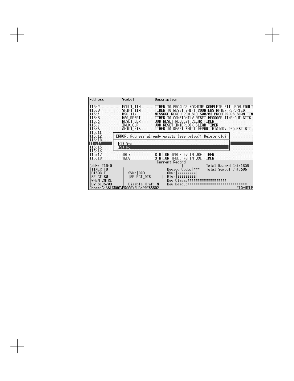Changing addresses | Rockwell Automation 9323-S5500D A.I. SERIES MICROLOGIX 1000 AND PLC-500 SOFTW User Manual | Page 207 / 547