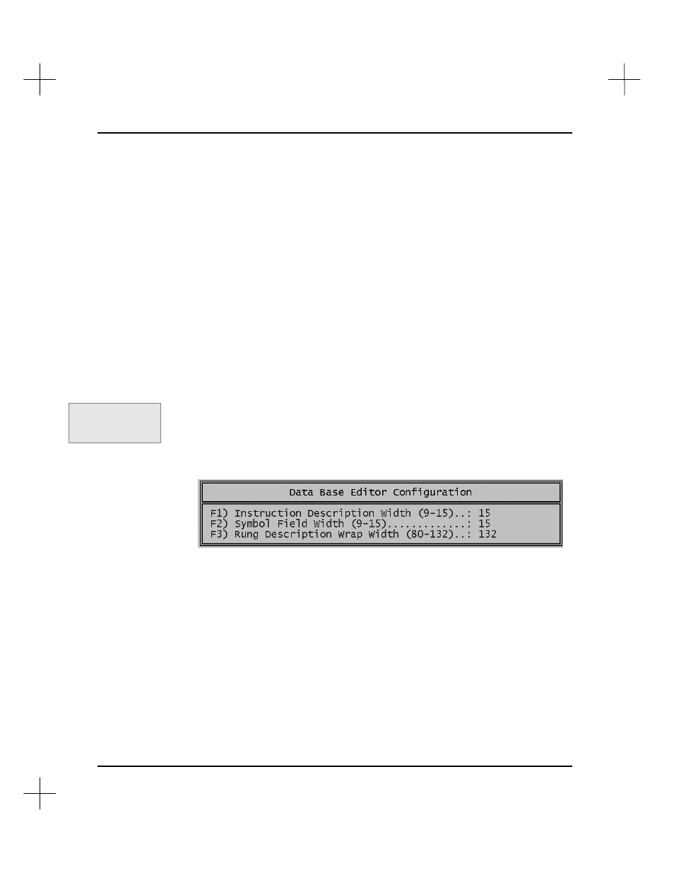 Configure database editor | Rockwell Automation 9323-S5500D A.I. SERIES MICROLOGIX 1000 AND PLC-500 SOFTW User Manual | Page 218 / 547