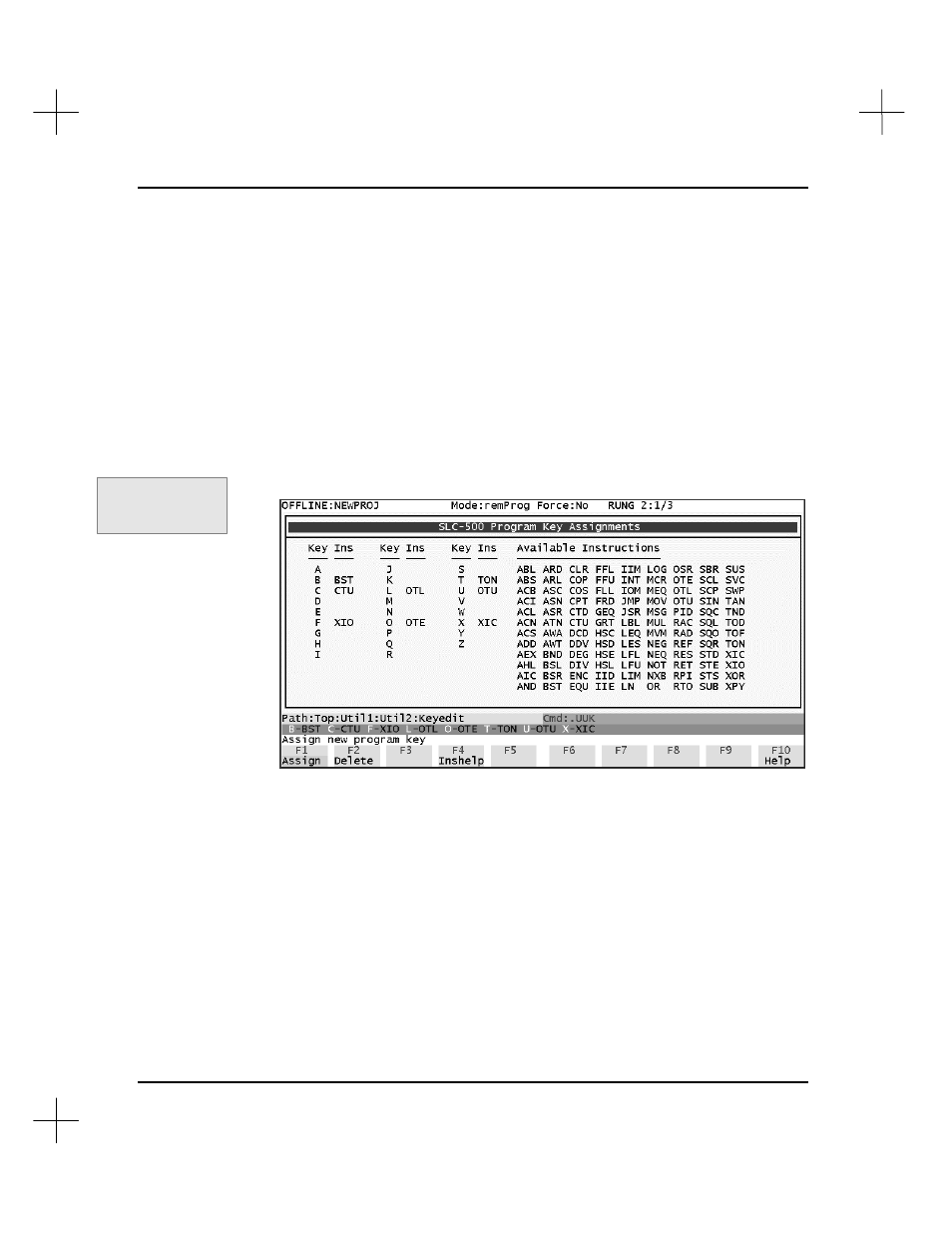 Change key configuration | Rockwell Automation 9323-S5500D A.I. SERIES MICROLOGIX 1000 AND PLC-500 SOFTW User Manual | Page 310 / 547