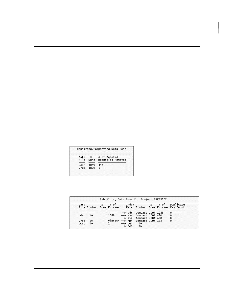 Repair/compact database | Rockwell Automation 9323-S5500D A.I. SERIES MICROLOGIX 1000 AND PLC-500 SOFTW User Manual | Page 335 / 547