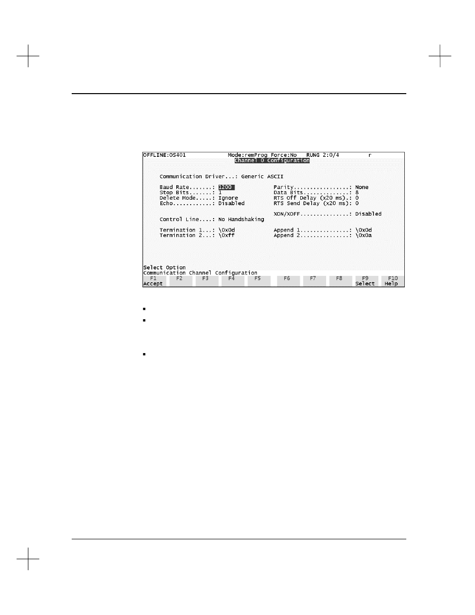 User mode configuration | Rockwell Automation 9323-S5500D A.I. SERIES MICROLOGIX 1000 AND PLC-500 SOFTW User Manual | Page 393 / 547