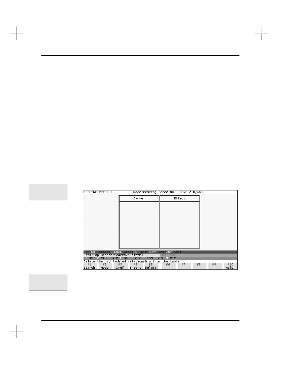 Cause and effect database, Create cause and effect database | Rockwell Automation 9323-S5500D A.I. SERIES MICROLOGIX 1000 AND PLC-500 SOFTW User Manual | Page 439 / 547