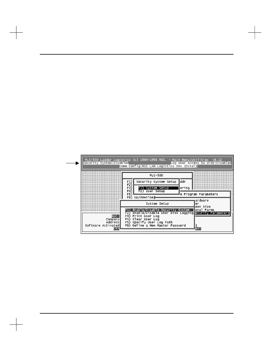 Enabling the security system | Rockwell Automation 9323-S5500D A.I. SERIES MICROLOGIX 1000 AND PLC-500 SOFTW User Manual | Page 488 / 547