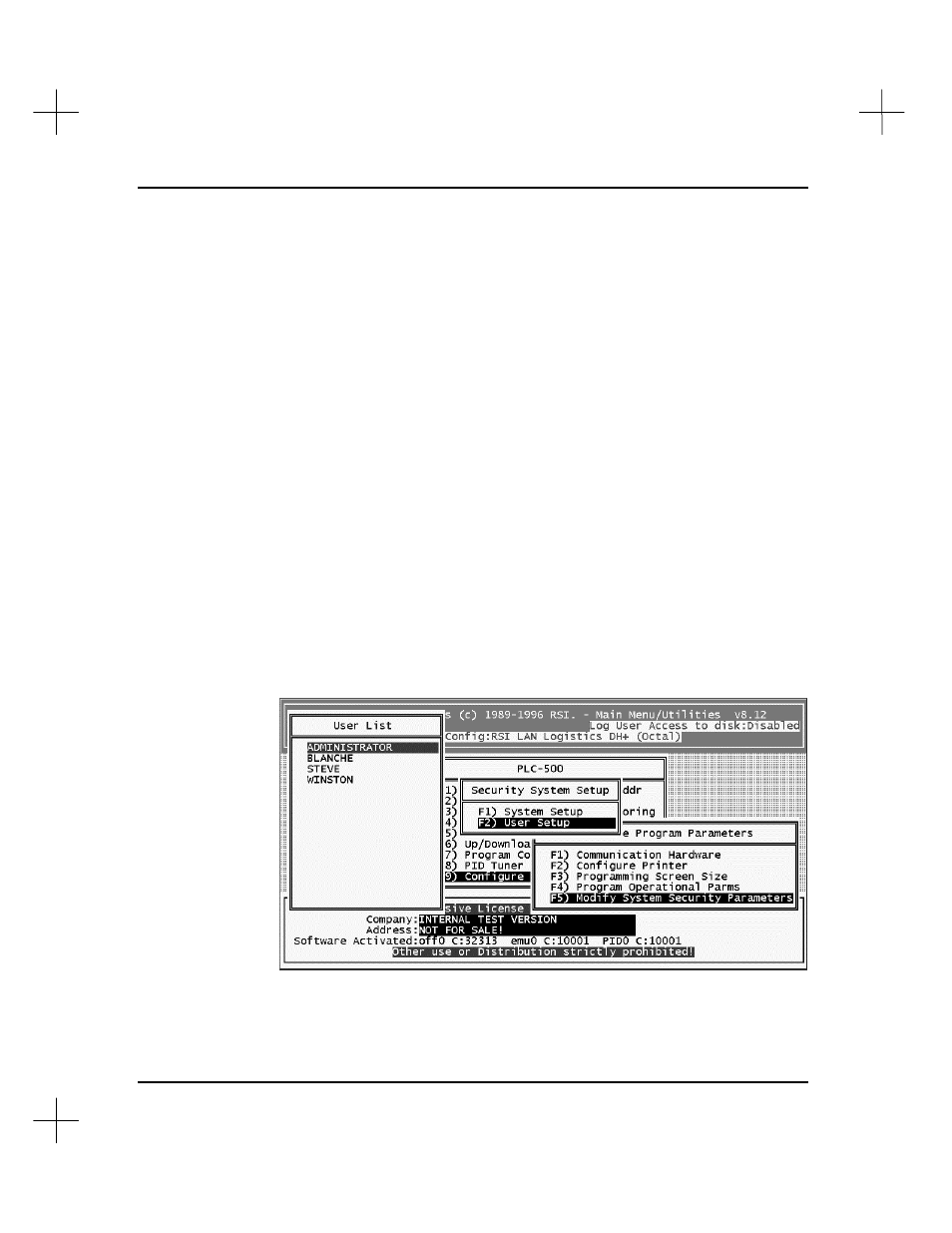 User setup options | Rockwell Automation 9323-S5500D A.I. SERIES MICROLOGIX 1000 AND PLC-500 SOFTW User Manual | Page 492 / 547