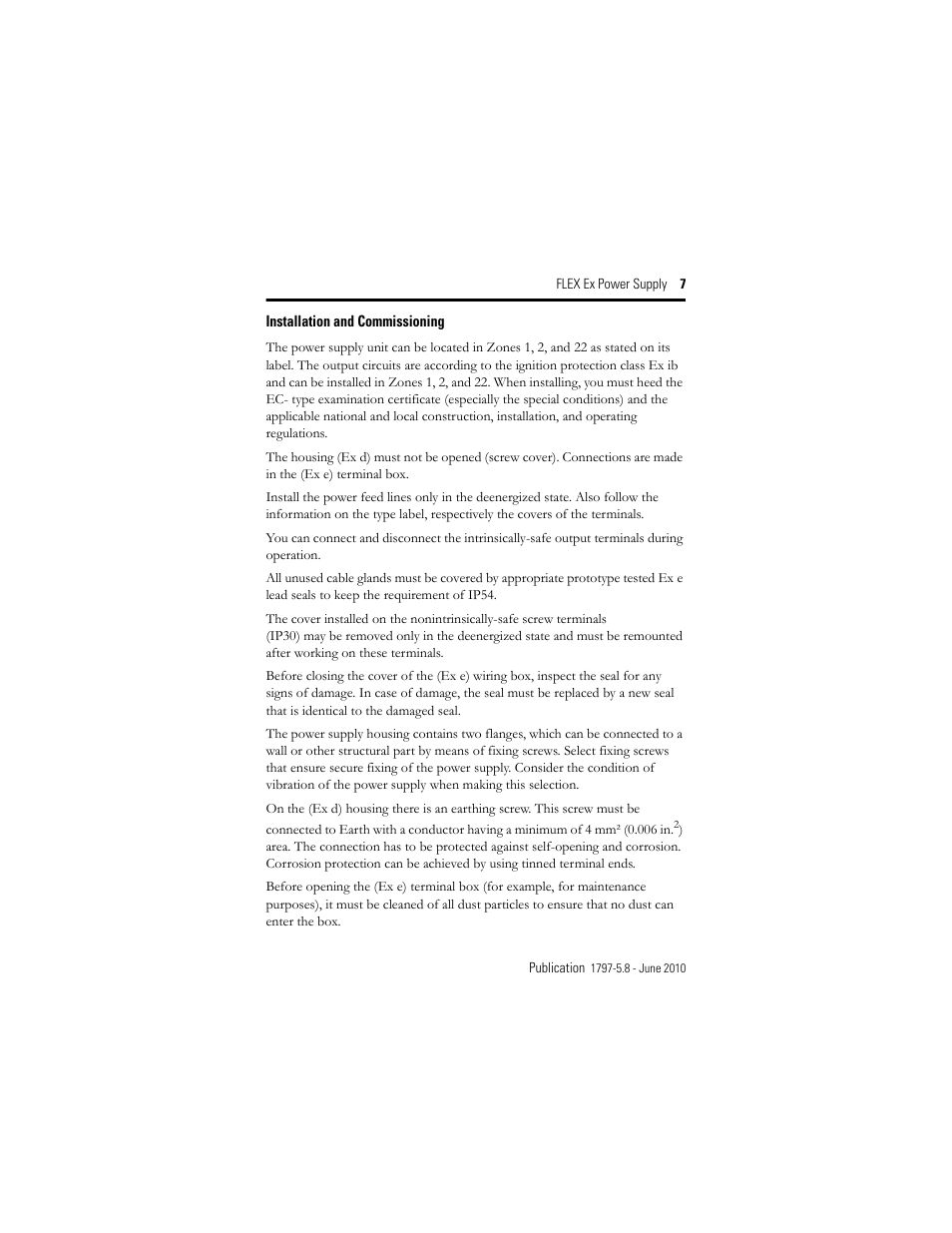 Rockwell Automation 1797-PS2E2 FLEX Ex Power Supply User Manual | Page 7 / 16