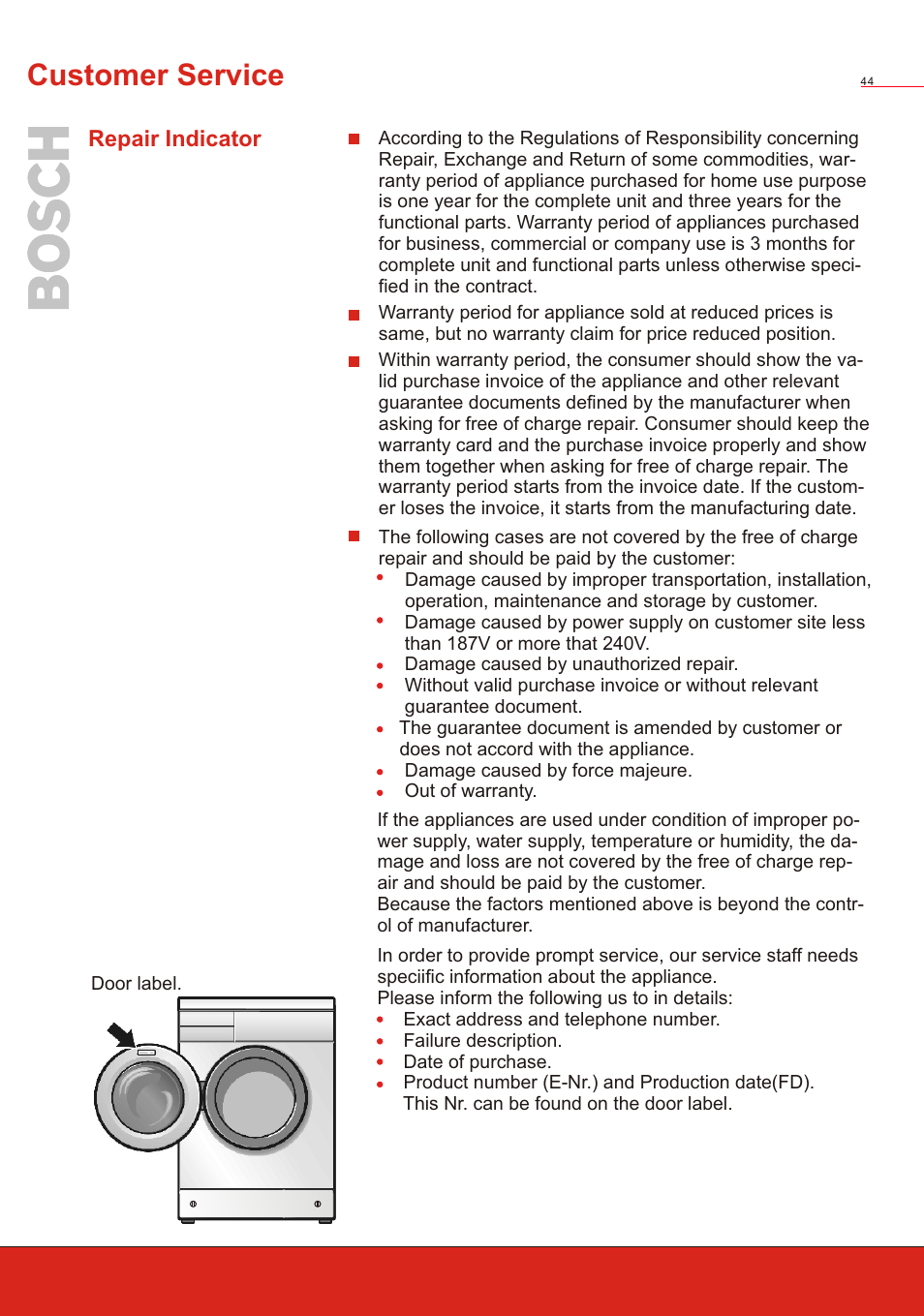 Т³ 46 | Bosch WVT 52458 User Manual | Page 46 / 49