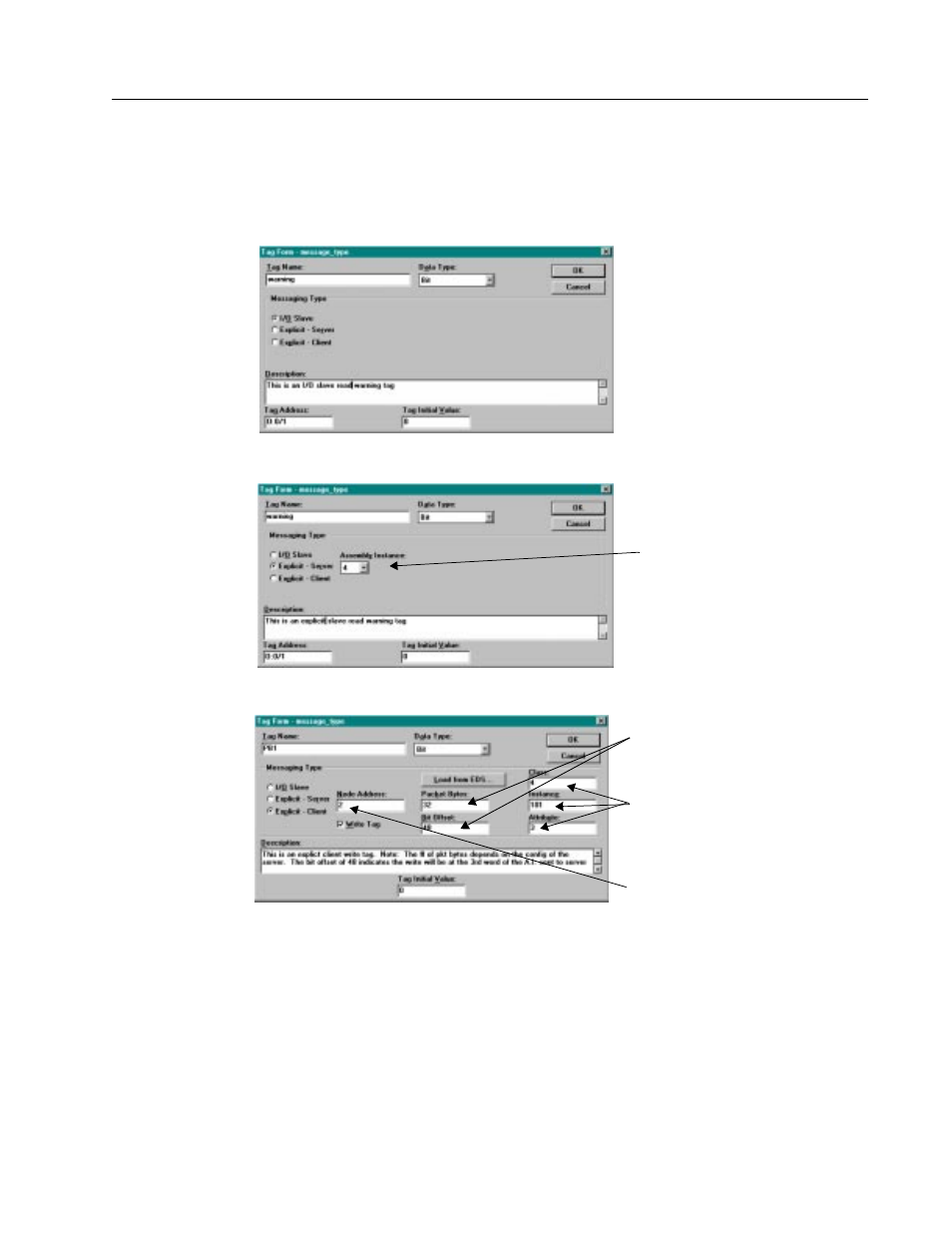 Panelview tag form | Rockwell Automation 2711-K9A10_K9C10_T9A10_T9C10 DeviceNet Communications User Guide User Manual | Page 17 / 39
