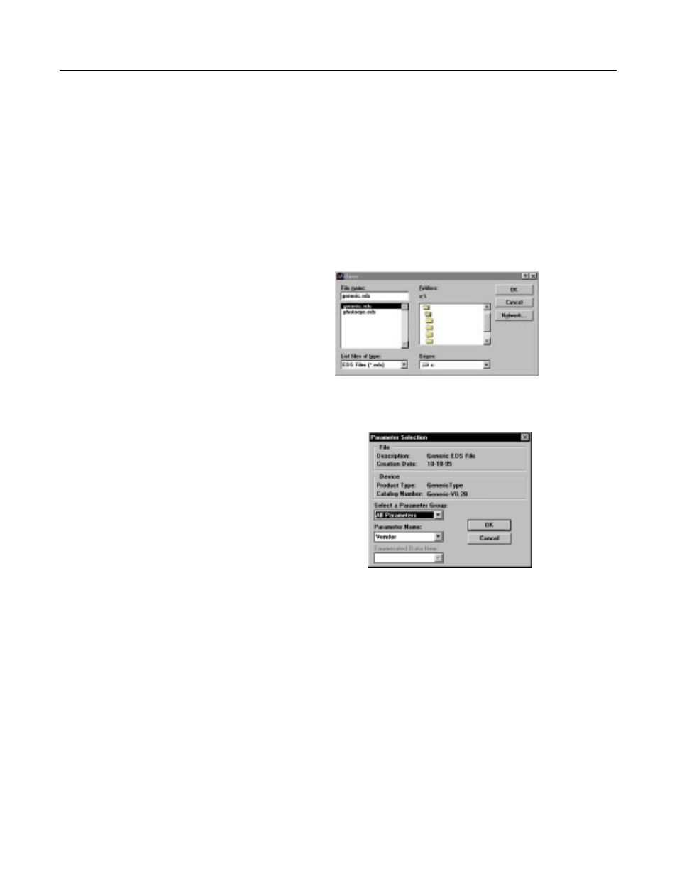 Using the electronic data sheet | Rockwell Automation 2711-K9A10_K9C10_T9A10_T9C10 DeviceNet Communications User Guide User Manual | Page 20 / 39