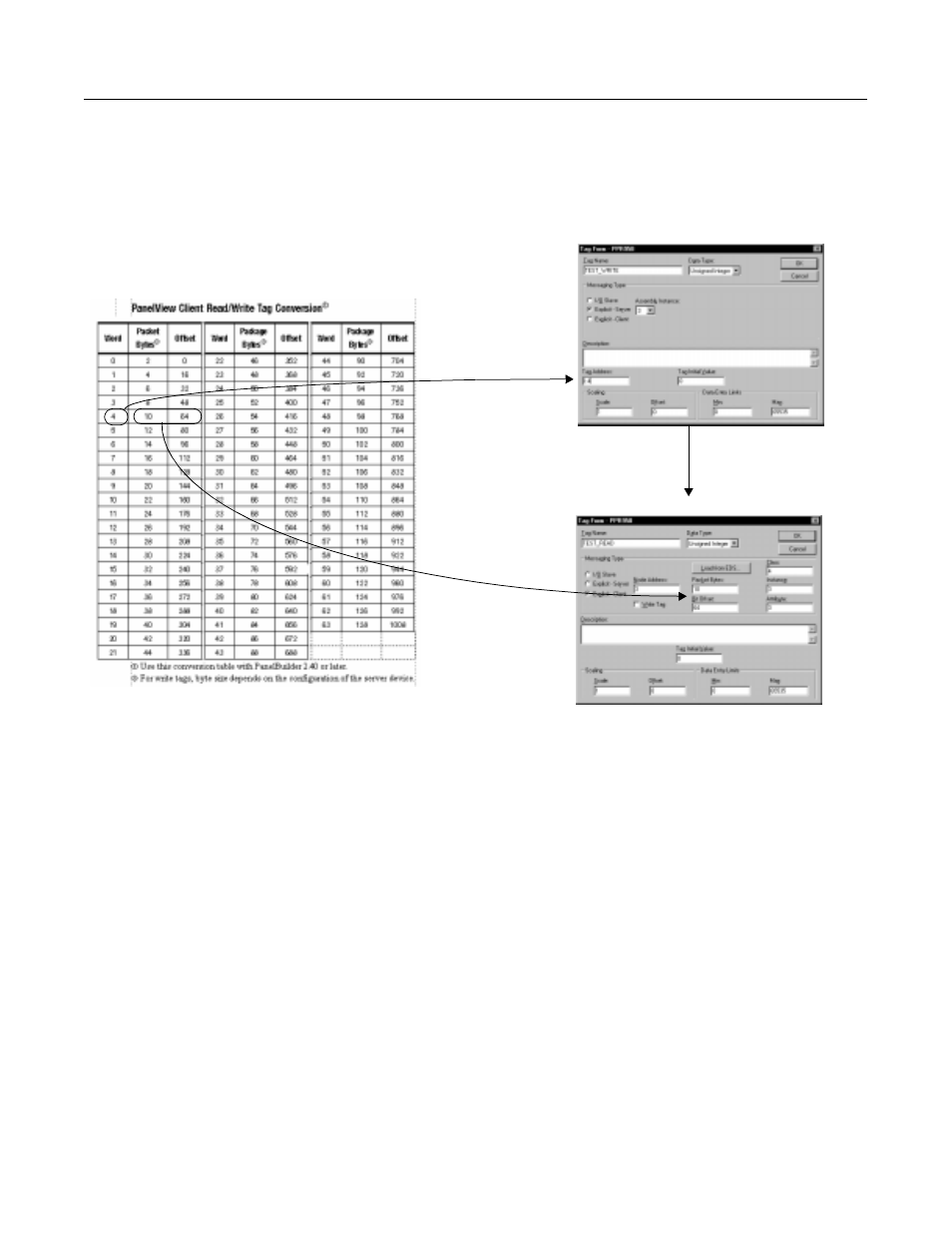 Panelview to panelview example | Rockwell Automation 2711-K9A10_K9C10_T9A10_T9C10 DeviceNet Communications User Guide User Manual | Page 29 / 39