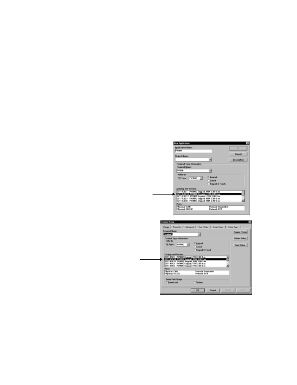 Setting up communications using panelbuilder | Rockwell Automation 2711-K9A10_K9C10_T9A10_T9C10 DeviceNet Communications User Guide User Manual | Page 7 / 39