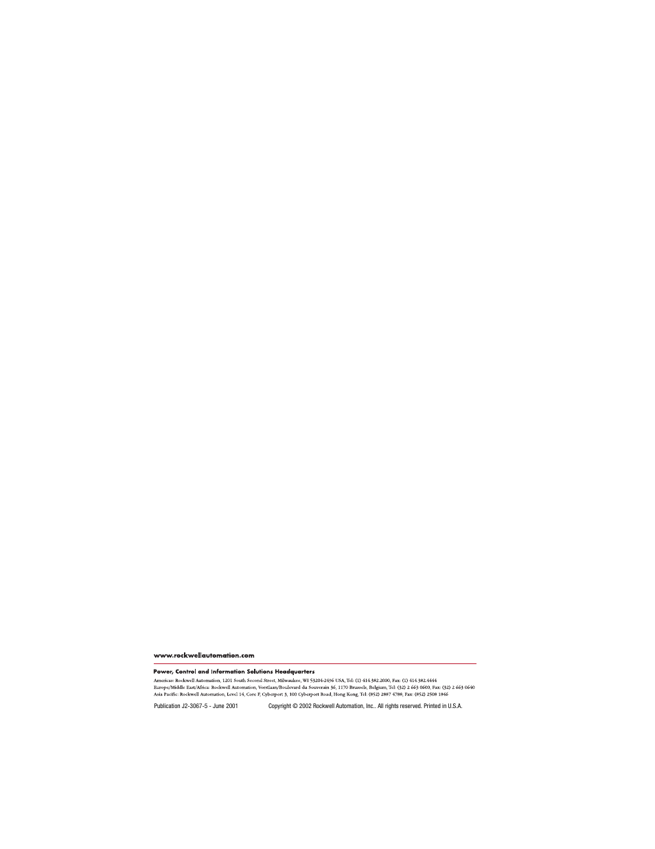 Back cover | Rockwell Automation 57C442 Data Highway Plus Interface Module User Manual | Page 62 / 62