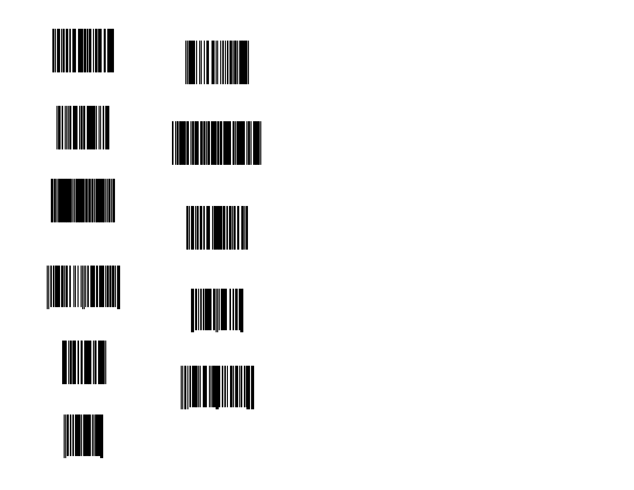 Test symbols | Rockwell Automation 2755 Hand-Held Cordless Bar Code Scanners User Manual | Page 175 / 176