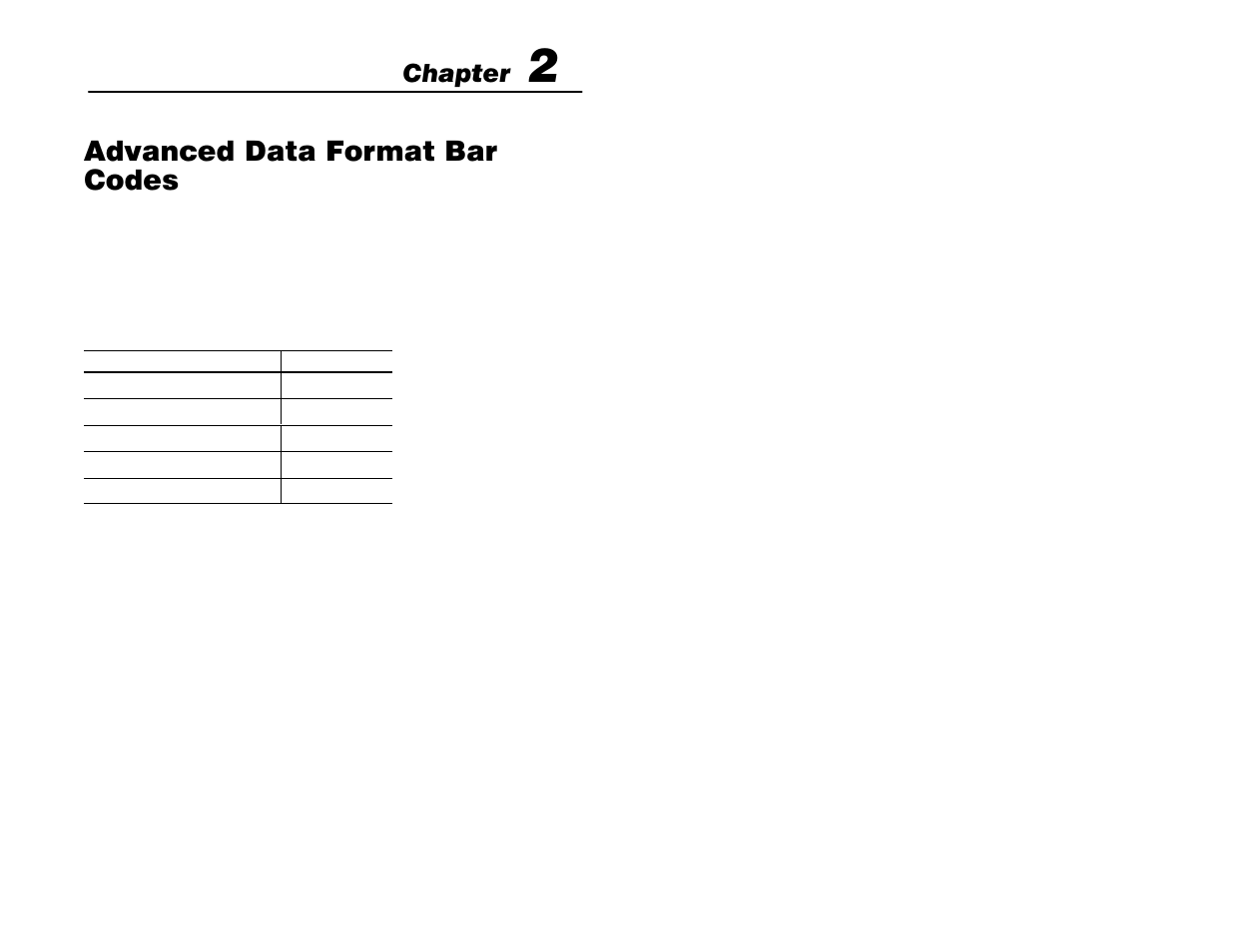 2 - advanced data format bar codes, Adf overview, Advanced data format bar codes | Chapter | Rockwell Automation 2755 Hand-Held Cordless Bar Code Scanners User Manual | Page 52 / 176
