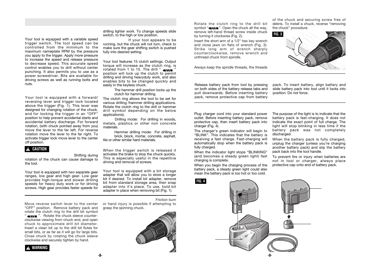 Operating instructions | Bosch 13618 User Manual | Page 5 / 20