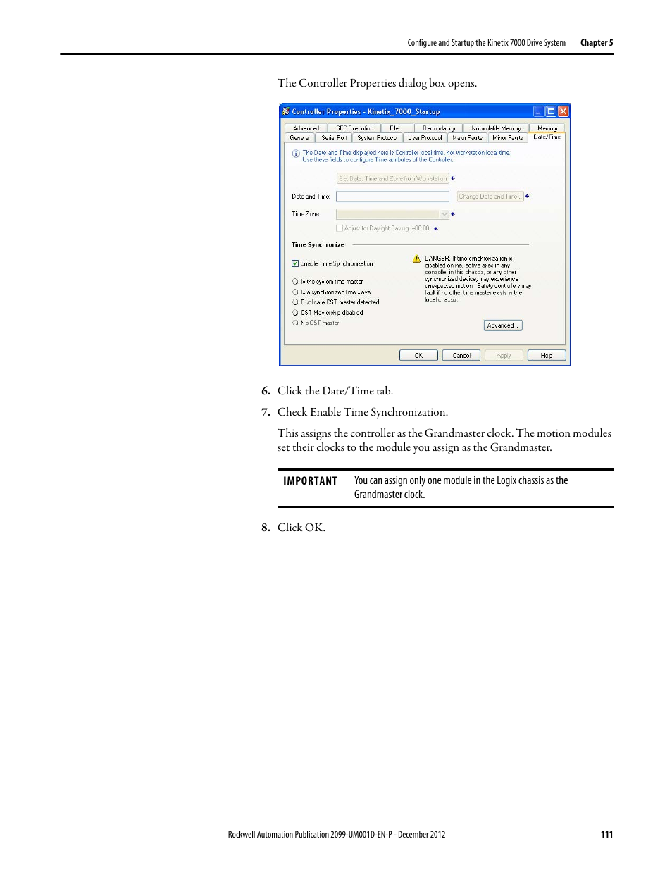 Rockwell Automation 2099-BMxx  Kinetix 7000 High Power Servo Drive User Manual User Manual | Page 111 / 190