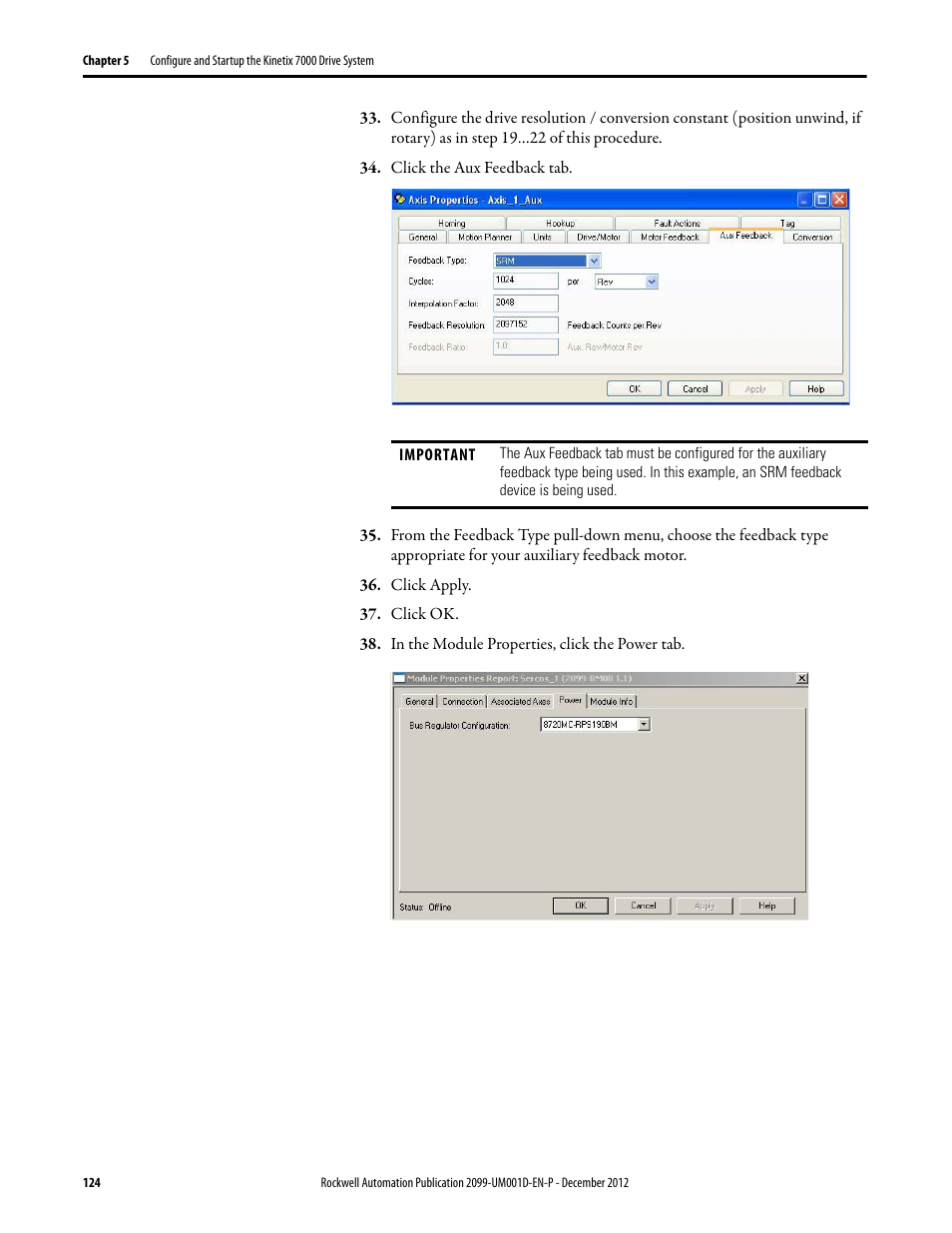 Rockwell Automation 2099-BMxx  Kinetix 7000 High Power Servo Drive User Manual User Manual | Page 124 / 190