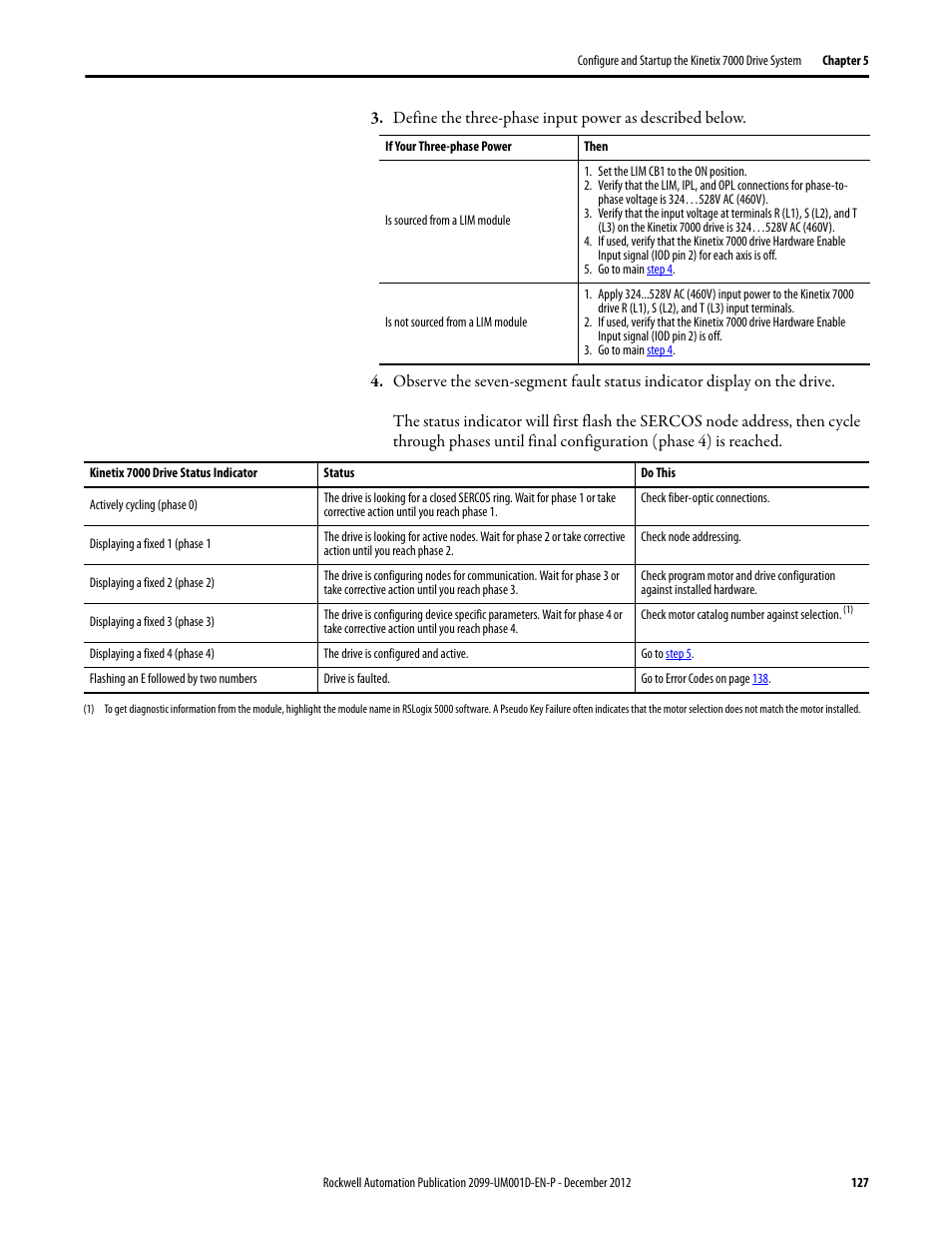 Rockwell Automation 2099-BMxx  Kinetix 7000 High Power Servo Drive User Manual User Manual | Page 127 / 190