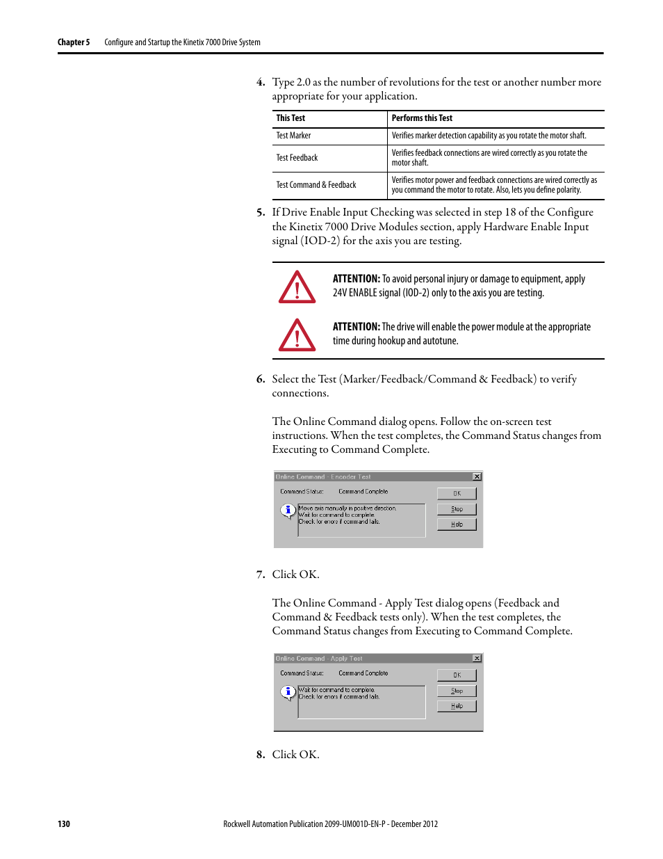 Rockwell Automation 2099-BMxx  Kinetix 7000 High Power Servo Drive User Manual User Manual | Page 130 / 190