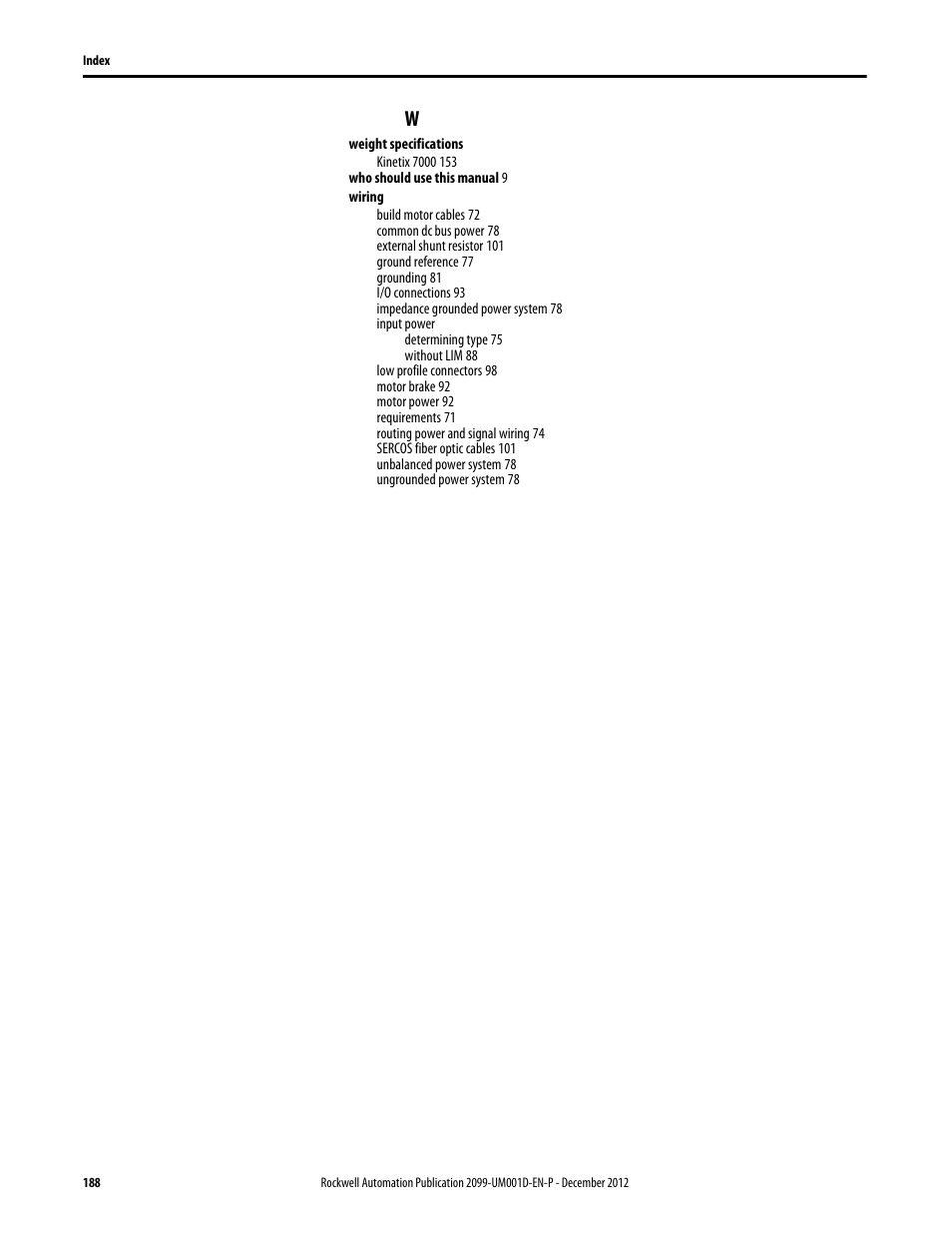 Rockwell Automation 2099-BMxx  Kinetix 7000 High Power Servo Drive User Manual User Manual | Page 188 / 190