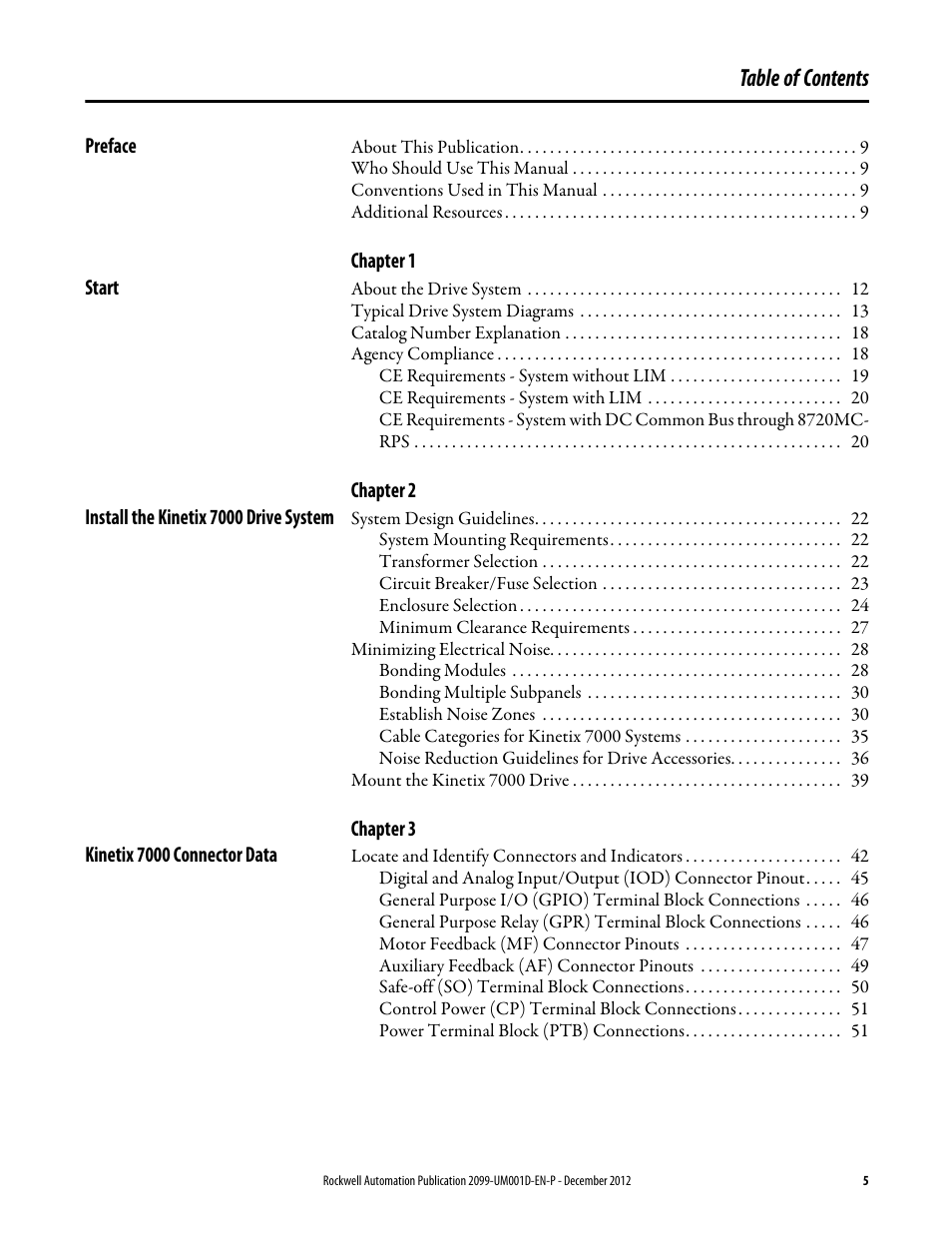 Rockwell Automation 2099-BMxx  Kinetix 7000 High Power Servo Drive User Manual User Manual | Page 5 / 190