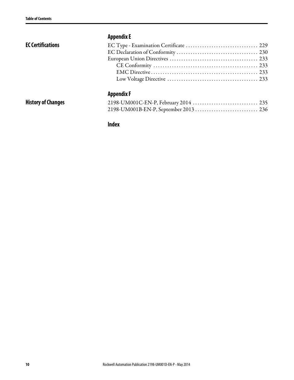 Rockwell Automation 2198-Hxxx Kinetix 5500 Servo Drives User Manual User Manual | Page 10 / 244