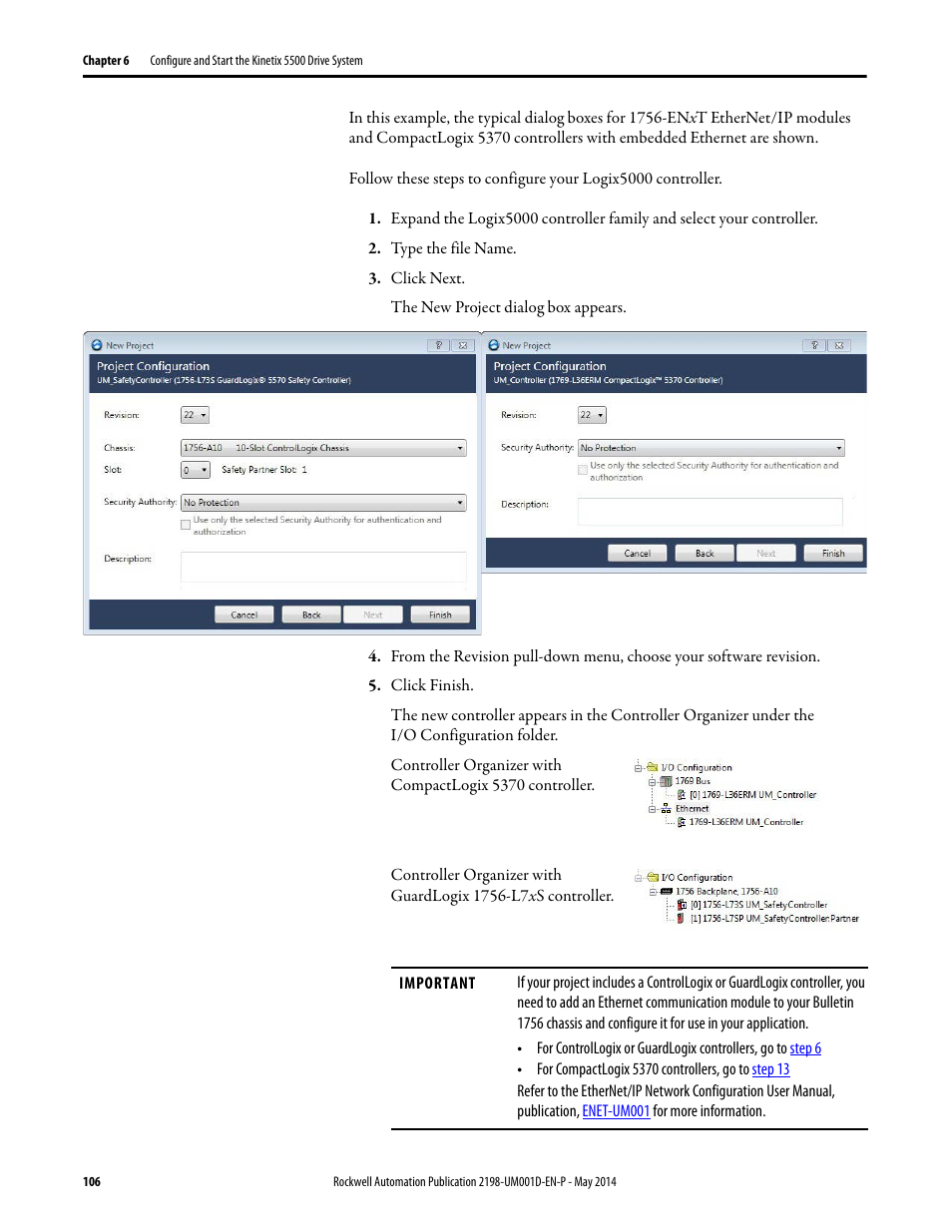 Rockwell Automation 2198-Hxxx Kinetix 5500 Servo Drives User Manual User Manual | Page 106 / 244