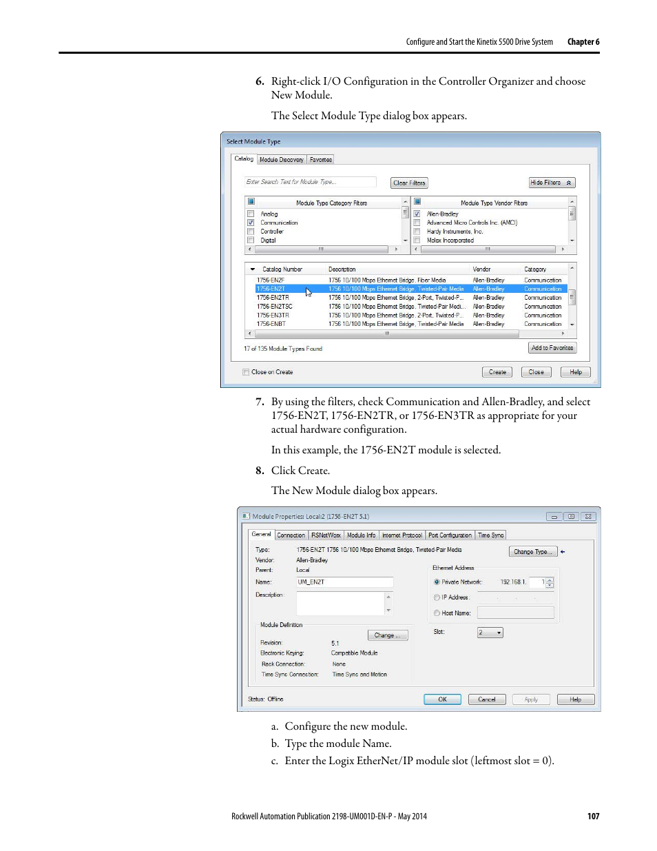 Rockwell Automation 2198-Hxxx Kinetix 5500 Servo Drives User Manual User Manual | Page 107 / 244