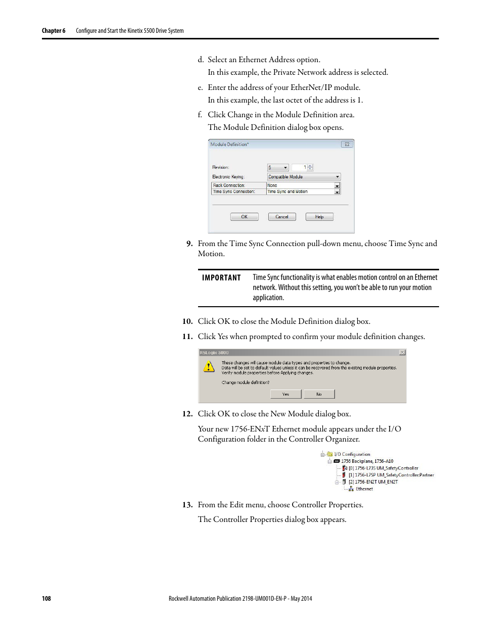 Rockwell Automation 2198-Hxxx Kinetix 5500 Servo Drives User Manual User Manual | Page 108 / 244