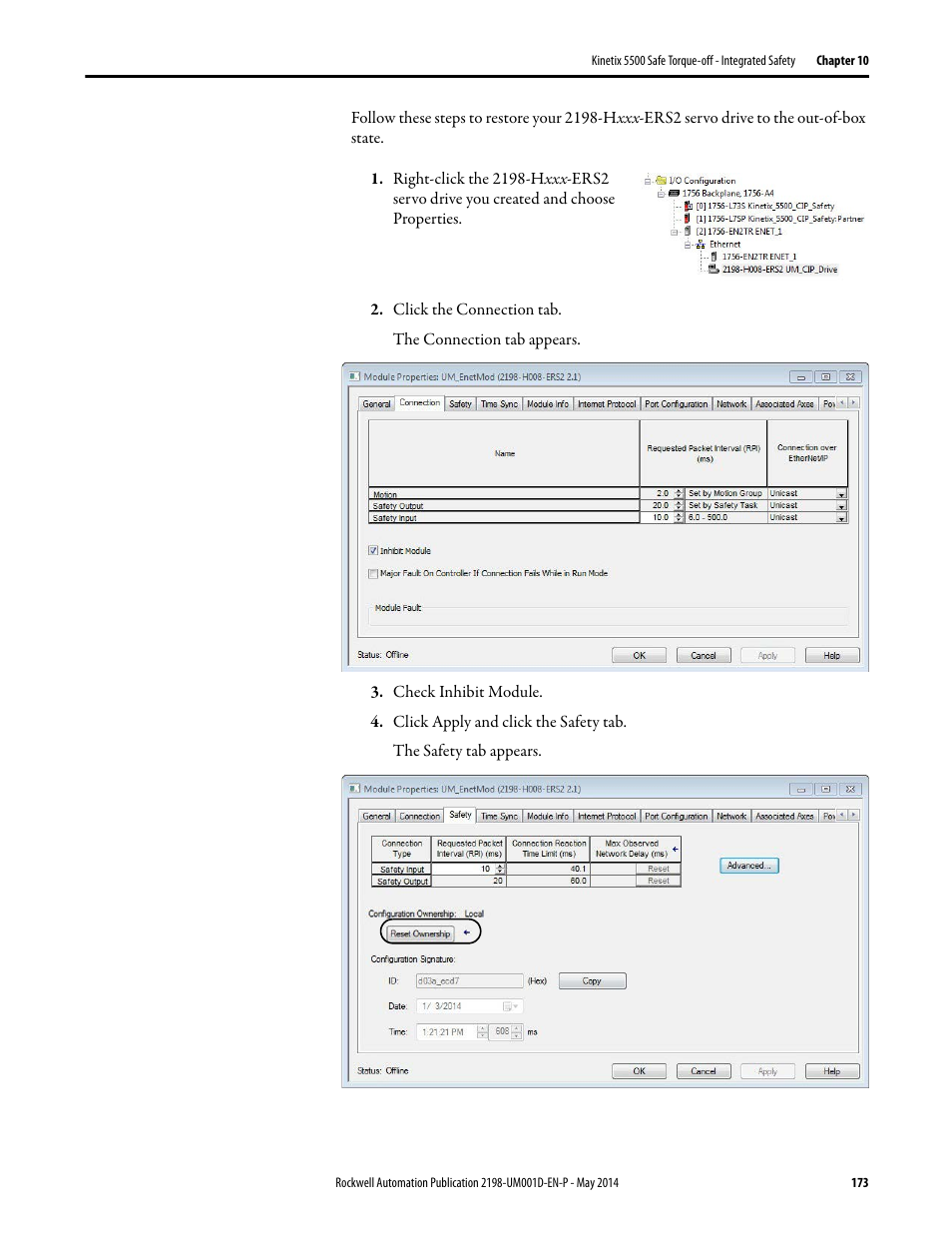 Rockwell Automation 2198-Hxxx Kinetix 5500 Servo Drives User Manual User Manual | Page 173 / 244