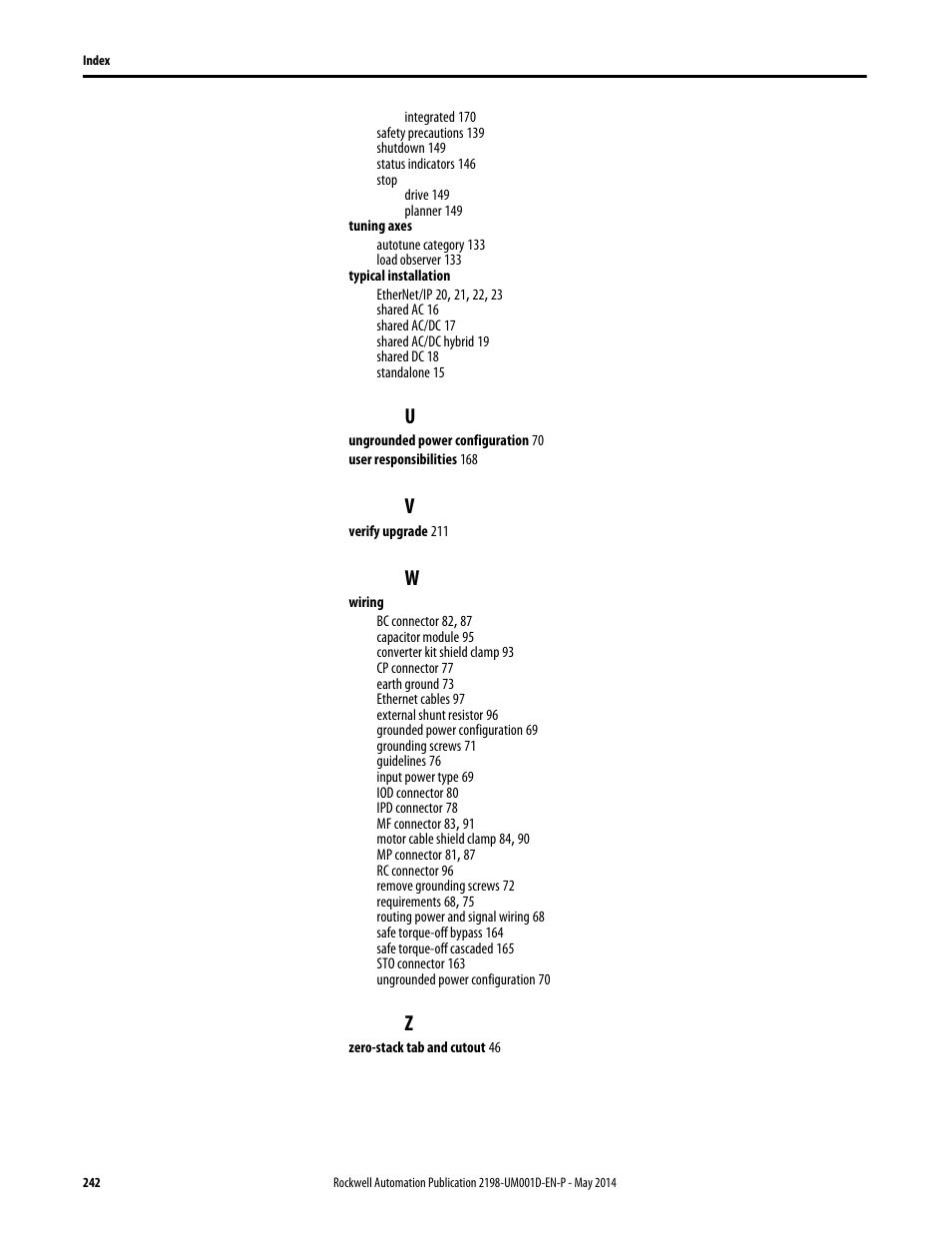 Rockwell Automation 2198-Hxxx Kinetix 5500 Servo Drives User Manual User Manual | Page 242 / 244