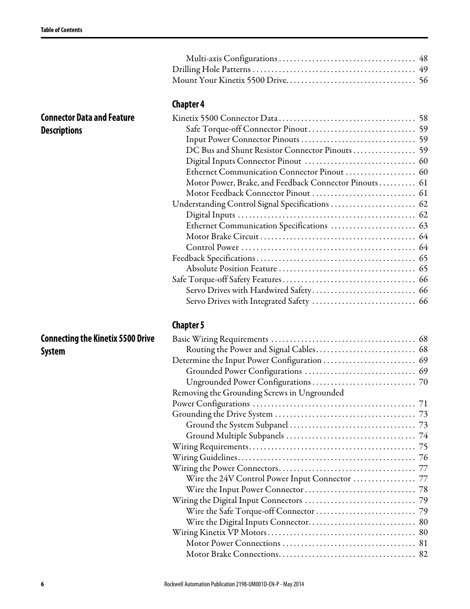 Rockwell Automation 2198-Hxxx Kinetix 5500 Servo Drives User Manual User Manual | Page 6 / 244