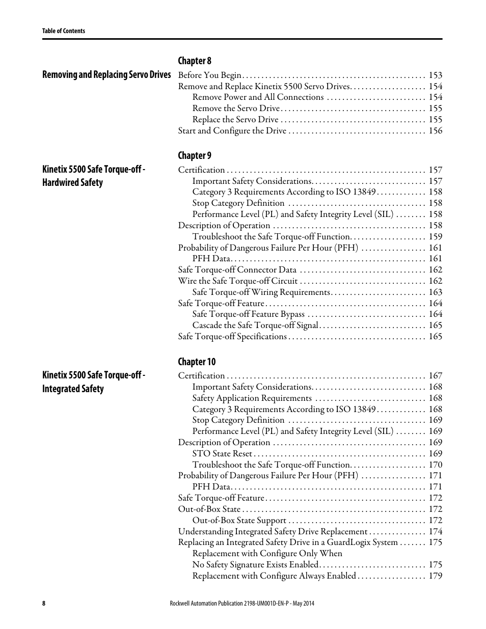 Rockwell Automation 2198-Hxxx Kinetix 5500 Servo Drives User Manual User Manual | Page 8 / 244