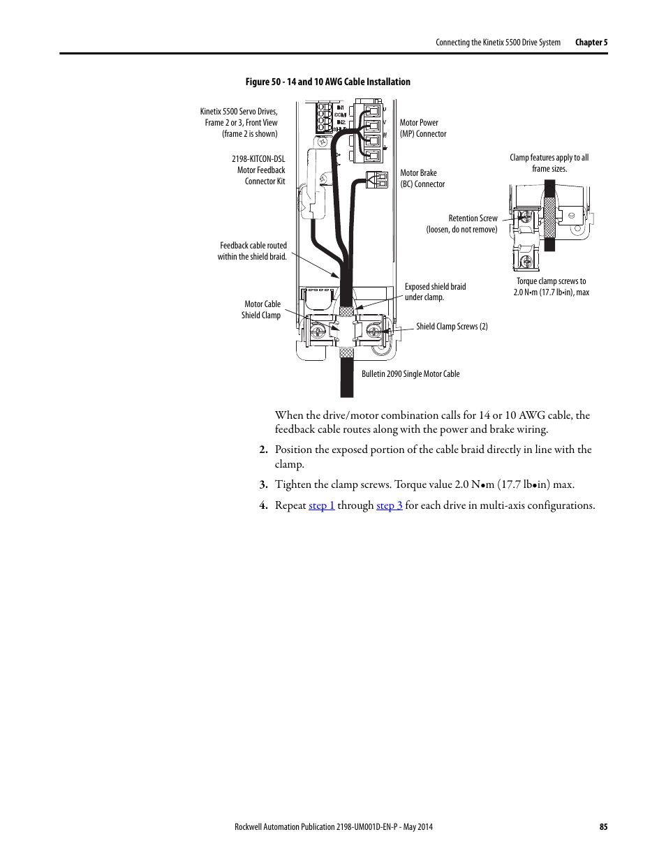 Rockwell Automation 2198-Hxxx Kinetix 5500 Servo Drives User Manual User Manual | Page 85 / 244