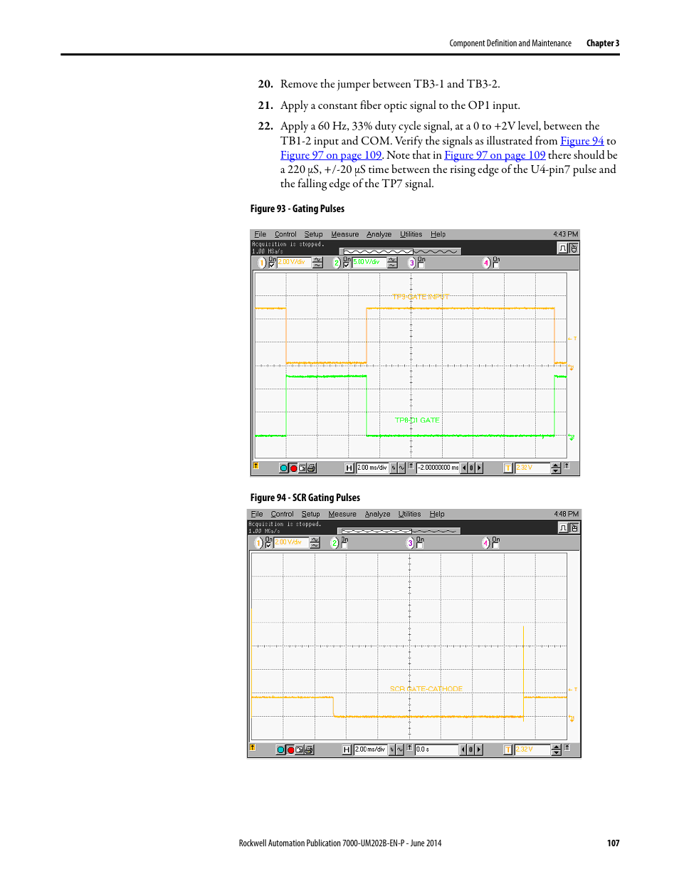 Figure 94 on | Rockwell Automation 7000 PowerFlex Medium Voltage AC Drive (B Frame) - ForGe Control User Manual | Page 107 / 216