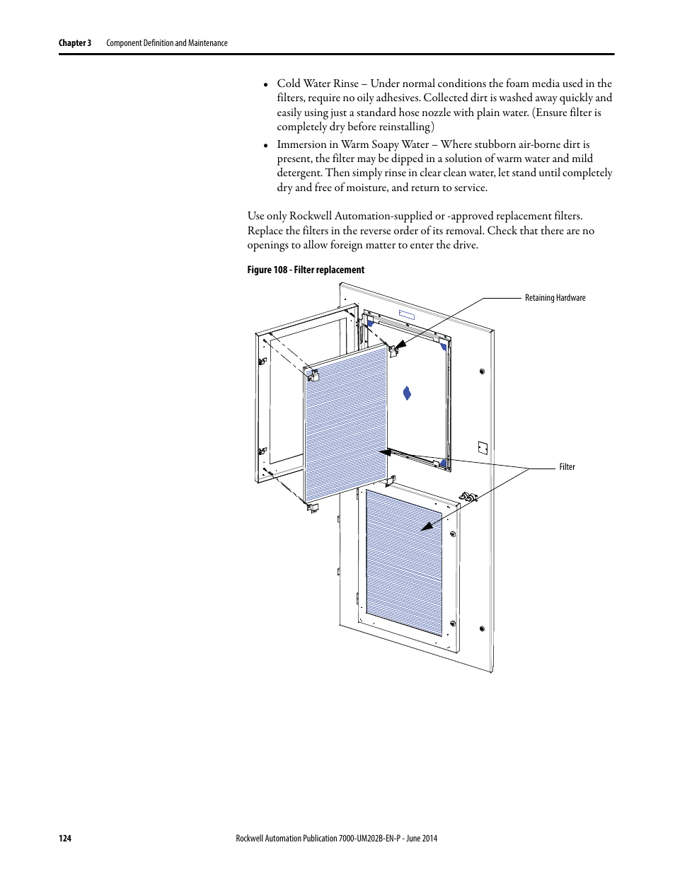 Rockwell Automation 7000 PowerFlex Medium Voltage AC Drive (B Frame) - ForGe Control User Manual | Page 124 / 216