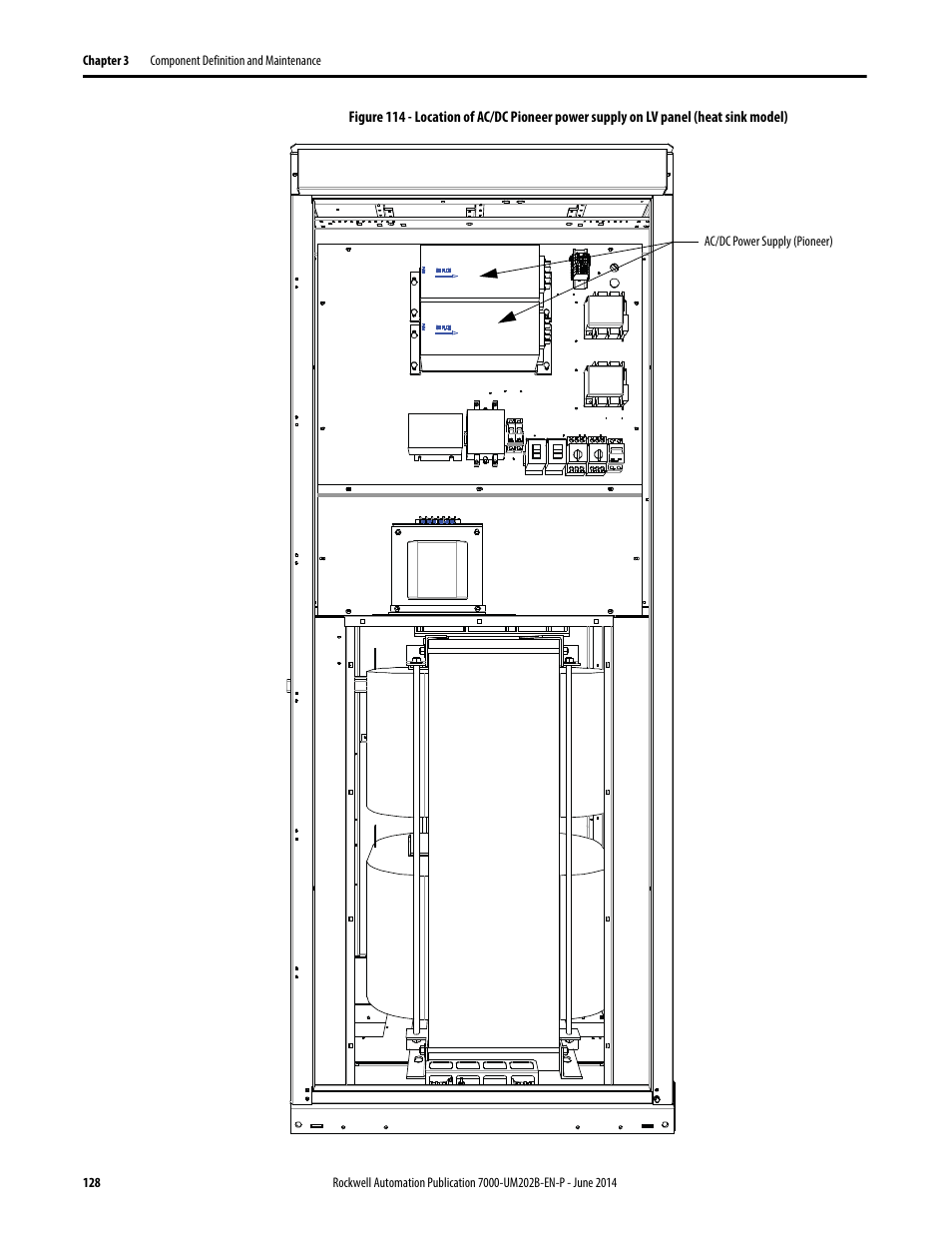 Rockwell Automation 7000 PowerFlex Medium Voltage AC Drive (B Frame) - ForGe Control User Manual | Page 128 / 216
