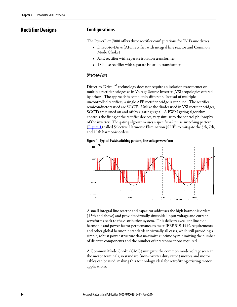 Rectifier designs, Configurations | Rockwell Automation 7000 PowerFlex Medium Voltage AC Drive (B Frame) - ForGe Control User Manual | Page 14 / 216