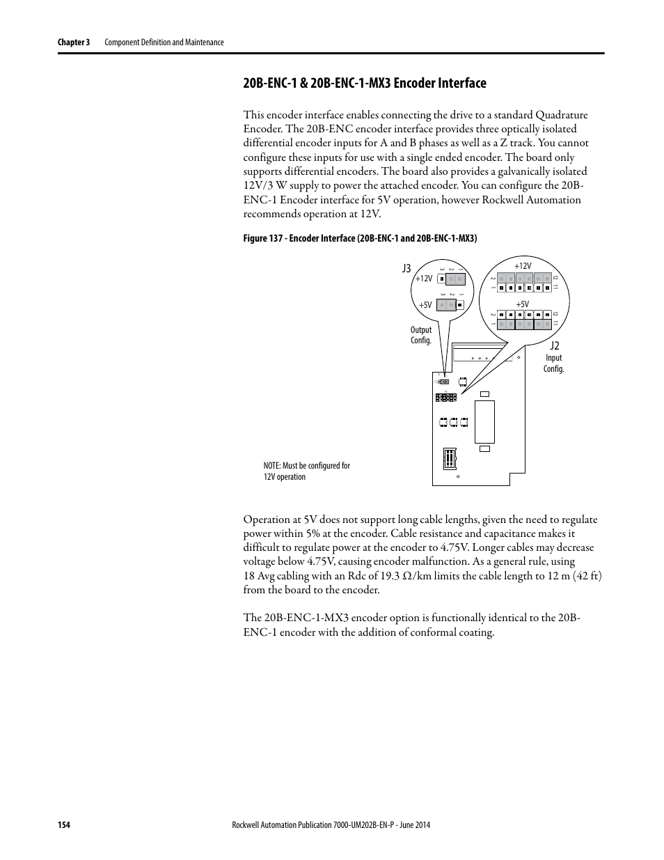 20b-enc-1 & 20b-enc-1-mx3 encoder interface | Rockwell Automation 7000 PowerFlex Medium Voltage AC Drive (B Frame) - ForGe Control User Manual | Page 154 / 216
