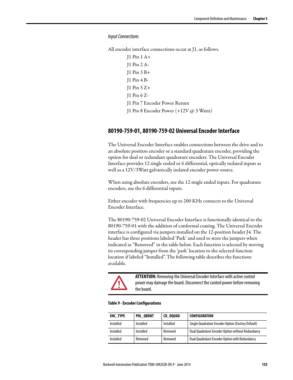 Rockwell Automation 7000 PowerFlex Medium Voltage AC Drive (B Frame) - ForGe Control User Manual | Page 155 / 216