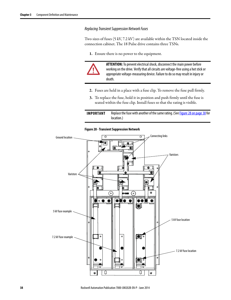 Rockwell Automation 7000 PowerFlex Medium Voltage AC Drive (B Frame) - ForGe Control User Manual | Page 38 / 216