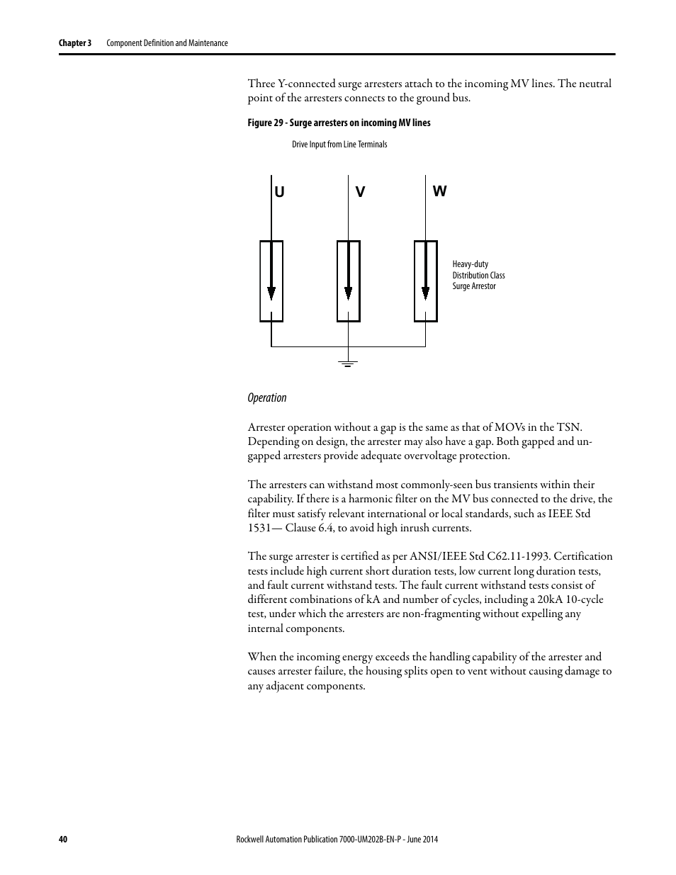 Uw v | Rockwell Automation 7000 PowerFlex Medium Voltage AC Drive (B Frame) - ForGe Control User Manual | Page 40 / 216