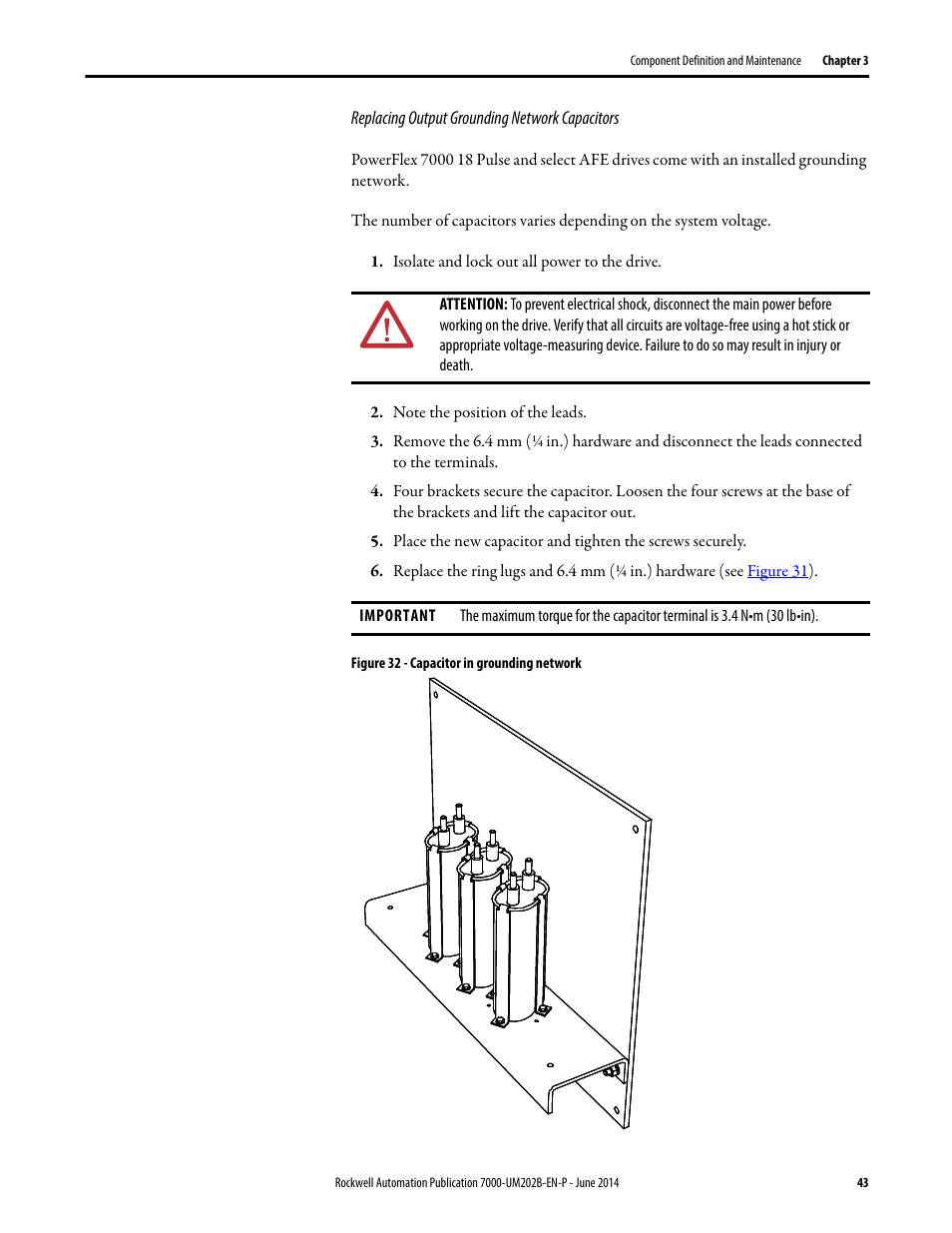 Rockwell Automation 7000 PowerFlex Medium Voltage AC Drive (B Frame) - ForGe Control User Manual | Page 43 / 216
