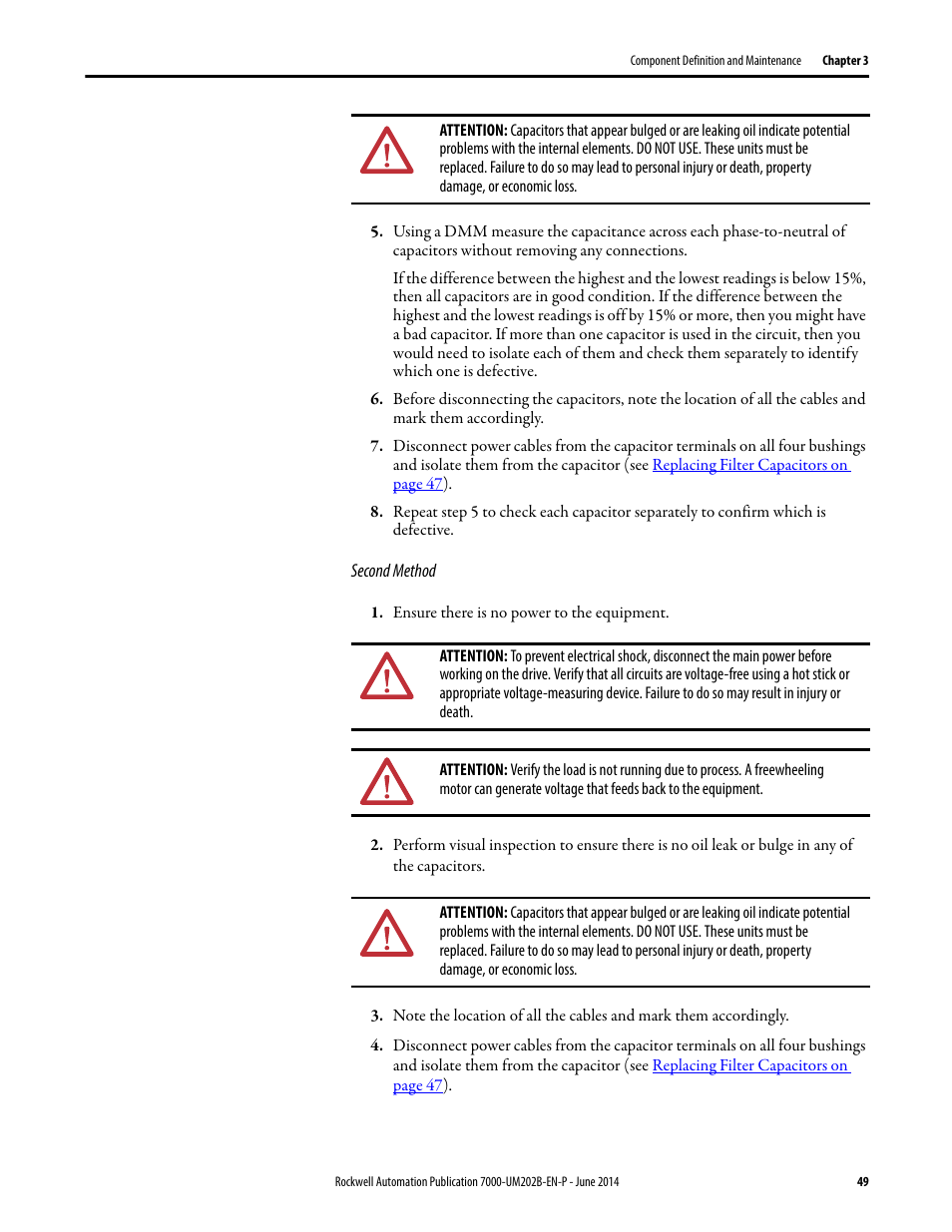 Rockwell Automation 7000 PowerFlex Medium Voltage AC Drive (B Frame) - ForGe Control User Manual | Page 49 / 216