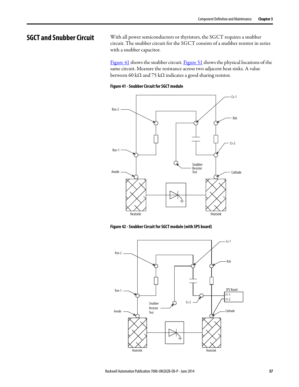 Sgct and snubber circuit | Rockwell Automation 7000 PowerFlex Medium Voltage AC Drive (B Frame) - ForGe Control User Manual | Page 57 / 216