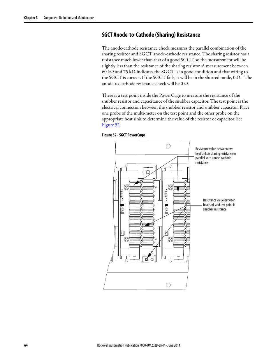 Sgct anode-to-cathode (sharing) resistance | Rockwell Automation 7000 PowerFlex Medium Voltage AC Drive (B Frame) - ForGe Control User Manual | Page 64 / 216