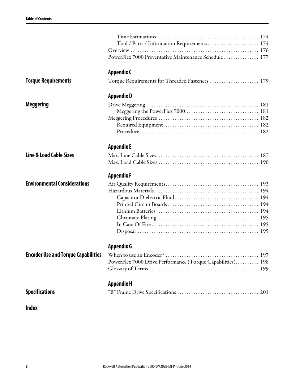Rockwell Automation 7000 PowerFlex Medium Voltage AC Drive (B Frame) - ForGe Control User Manual | Page 8 / 216