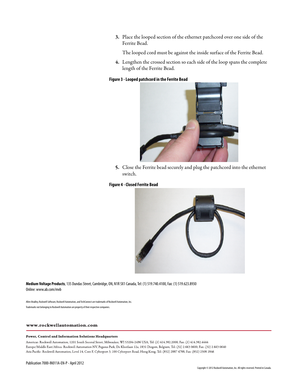 Rockwell Automation 7000 Ferrite Torroid Assembly Instructions User Manual | Page 2 / 2